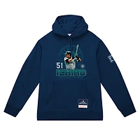 Men's Mitchell & Ness Ichiro Suzuki Navy Seattle Mariners Hall of Fame Hitter Hoodie