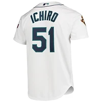 Men's Mitchell & Ness Ichiro Suzuki White Seattle Mariners 2001 MLB All-Star Game Cooperstown Collection Authentic Jersey