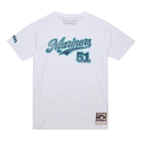 Men's Mitchell & Ness Ichiro Suzuki White Seattle Mariners Cooperstown Collection Player T-Shirt