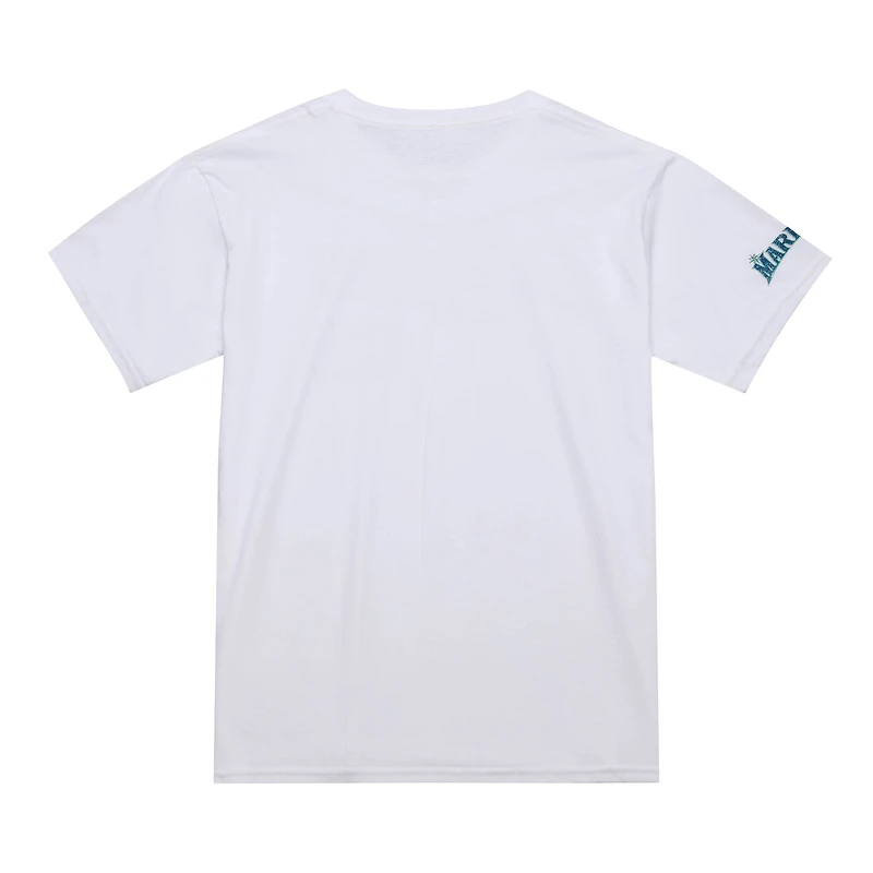 Men's Mitchell & Ness Ichiro Suzuki White Seattle Mariners Cooperstown Collection Player T-Shirt