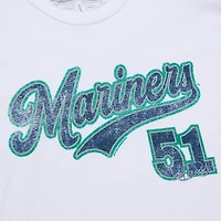 Men's Mitchell & Ness Ichiro Suzuki White Seattle Mariners Cooperstown Collection Player T-Shirt