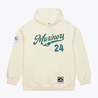 Men's Mitchell & Ness Ken Griffey Jr. Cream Seattle Mariners Throwback Name Number Hoodie