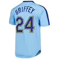 Maillot authentique de la collection Cooperstown des Mariners Seattle Mitchell & Ness Ken Griffey Jr. bleu clair pour hommes