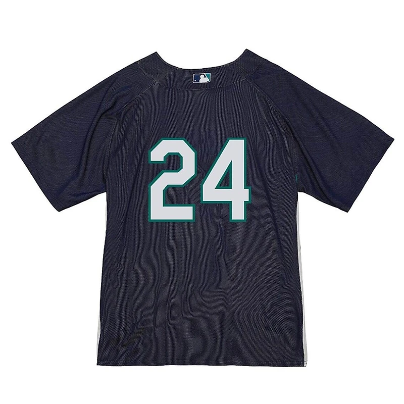 Men's Mitchell & Ness Ken Griffey Jr. Navy Seattle Mariners Cooperstown Collection Authentic Batting Practice Jersey