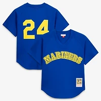 Men's Mitchell & Ness Ken Griffey Jr. Royal Seattle Mariners Authentic Batting Practice Jersey