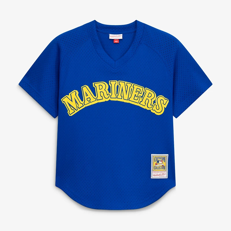 Maillot d'entraînement authentique Mitchell & Ness Ken Griffey Jr. des Royal Seattle Mariners pour hommes