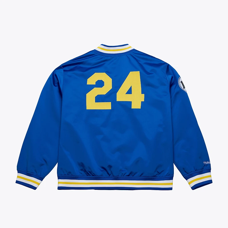 Men's Mitchell & Ness Ken Griffey Jr. Royal Seattle Mariners Legends Collection Lightweight Satin Full-Snap Jacket
