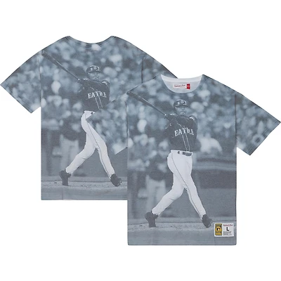 Mitchell & Ness Ken Griffey Jr. Seattle Mariners Cooperstown Collection Highlight T-shirt graphique de joueur sublimé pour hommes