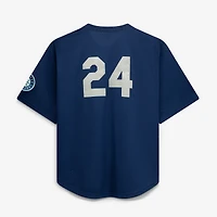 Maillot d'entraînement au bâton Mitchell & Ness bleu marine Seattle Mariners pour homme, grandes tailles, collection Cooperstown, en maille.