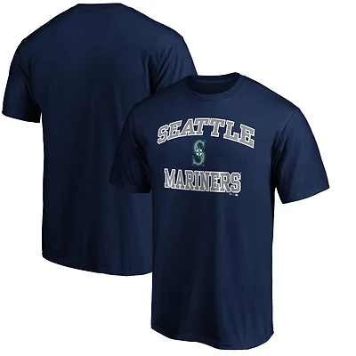 Men's  Navy Seattle Mariners Heart & Soul T-Shirt