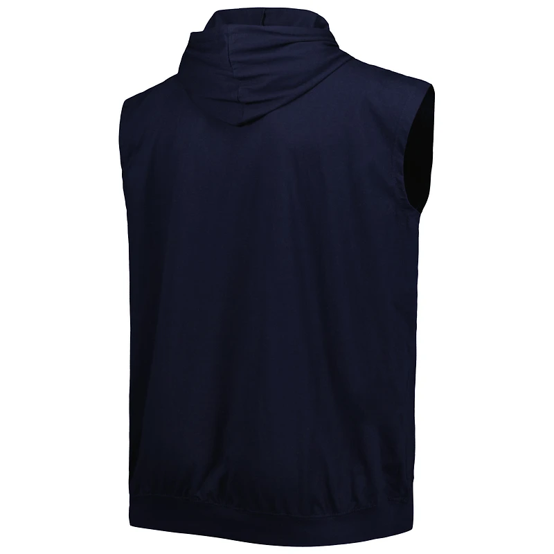 Men's Navy Seattle Mariners Jersey Pullover Muscle Hoodie