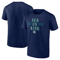Men's Navy Seattle Mariners Sea Us Rise T-Shirt