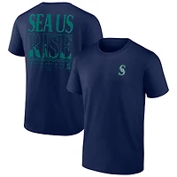 T-shirt bleu marine pour homme des Seattle Mariners