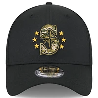 Men's New Era  Black Seattle Mariners 2024 Armed Forces Day 39THIRTY Flex Hat