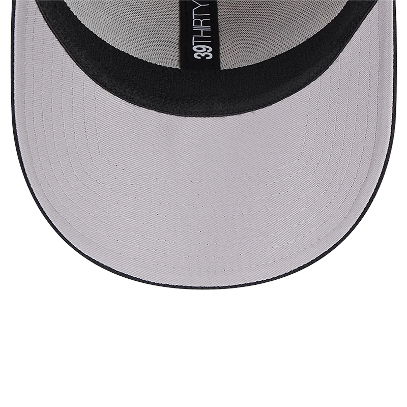 Casquette flexible Active Dash Mark 39THIRTY des Seattle Mariners New Era pour hommes, noire