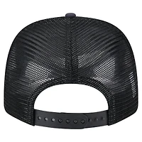 Men's New Era Black Seattle Mariners Adventure Drinks Pattern 9SEVENTY Stretch-Snap Hat