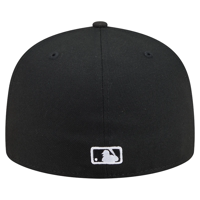 Men's New Era Black Seattle Mariners Americana Bald Eagle Pre-Curved 59FIFTY Fitted Hat