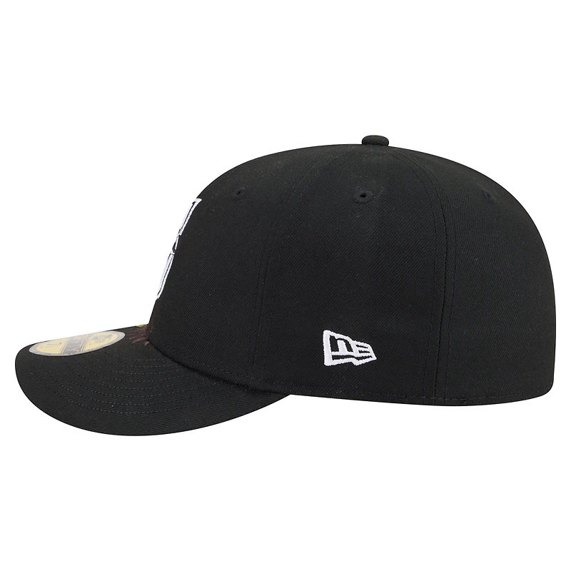 Men's New Era Black Seattle Mariners Americana Bald Eagle Pre-Curved 59FIFTY Fitted Hat