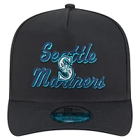 Casquette snapback 9FIFTY A-Frame noire à point de chaînette des Mariners de Seattle de New Era pour homme