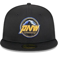 Casquette ajustée 59FIFTY City Connect pour homme des Seattle Mariners de New Era, noire