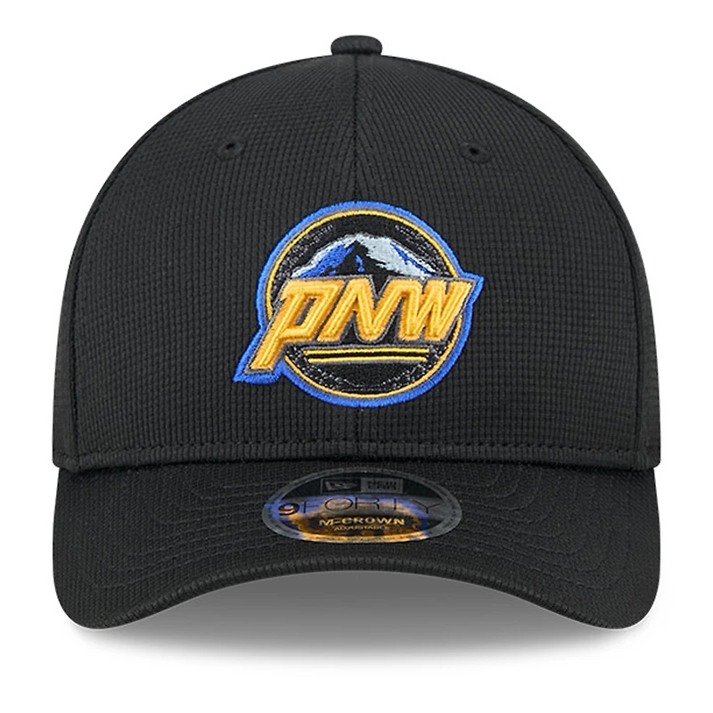 Casquette ajustable 9FORTY M-Crown City Connect pour homme, noire, des Seattle Mariners de New Era