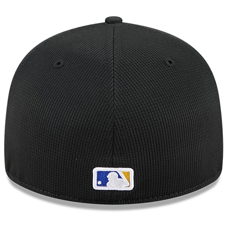 Casquette d'entraînement au bâton City Connect 59FIFTY noire New Era pour homme des Seattle Mariners