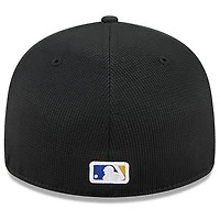 Casquette d'entraînement au bâton City Connect 59FIFTY noire New Era pour homme des Seattle Mariners