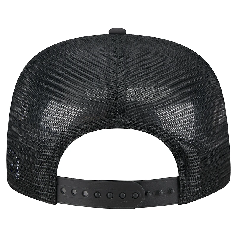 Casquette ajustable de golfeur en caoutchouc Seattle Mariners New Era noire pour homme