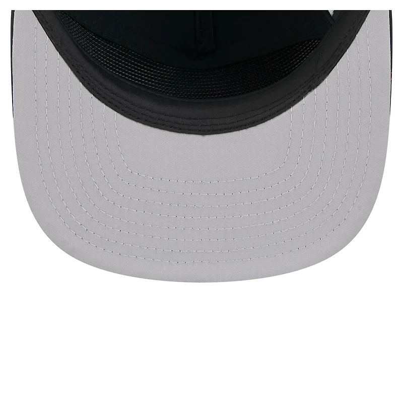 Casquette ajustable de golfeur en caoutchouc Seattle Mariners New Era noire pour homme