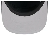 Casquette ajustable de golfeur en caoutchouc Seattle Mariners New Era noire pour homme
