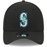 Casquette Flex 39THIRTY noire avec logo Seattle Mariners New Era pour homme