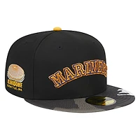 Casquette ajustée 59FIFTY camouflage métallisé Seattle Mariners New Era pour homme