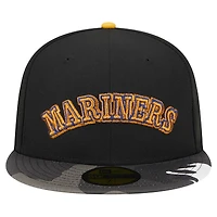 Casquette ajustée 59FIFTY camouflage métallisé Seattle Mariners New Era pour homme