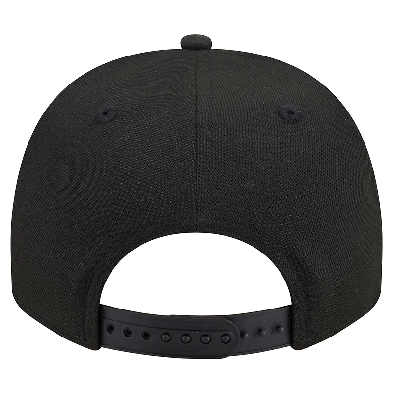 Men's New Era Black Seattle Mariners Motion A-Frame 9FIFTY Snapback Hat