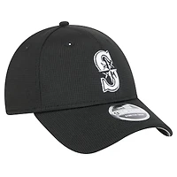 Casquette ajustable Pivot 9FORTY des Mariners de Seattle de New Era pour homme, noire