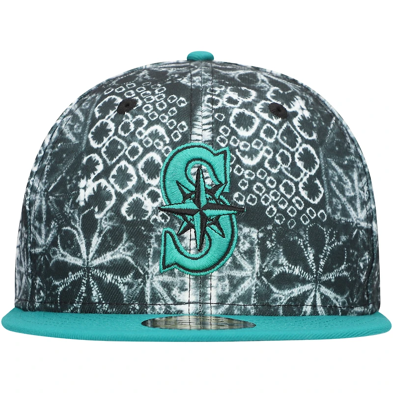 Casquette ajustée 59FIFTY Seattle Mariners Sands New Era noire pour homme