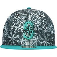 Casquette ajustée 59FIFTY Seattle Mariners Sands New Era noire pour homme