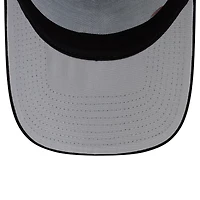 Men's New Era Black Seattle Mariners Side Script 9FORTY A-Frame Trucker Adjustable Hat