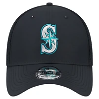 Men's New Era Black Seattle Mariners Team Tone 39THIRTY Flex Hat