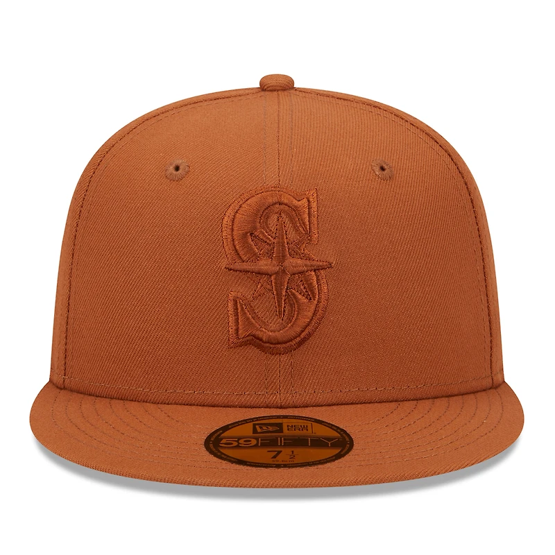 Men's New Era Brown Seattle Mariners Spring Color 59FIFTY Fitted Hat