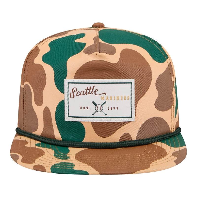 Men's New Era  Camo Seattle Mariners Duck 19TWENTY Adjustable Hat