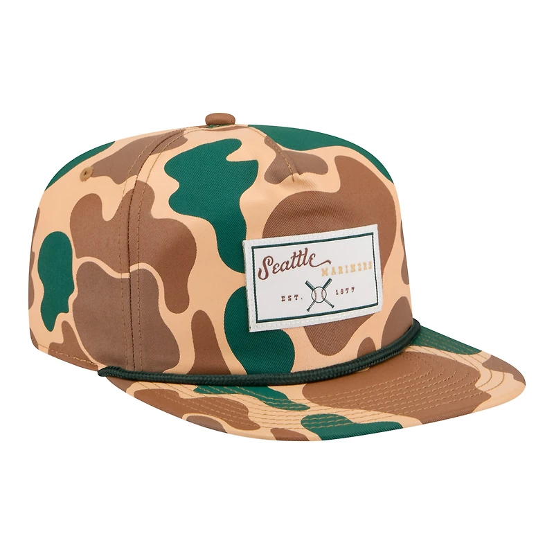 Men's New Era  Camo Seattle Mariners Duck 19TWENTY Adjustable Hat