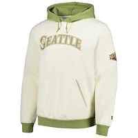 Sweat à capuche Color Pop New Era pour hommes, crème/vert, Seattle Mariners