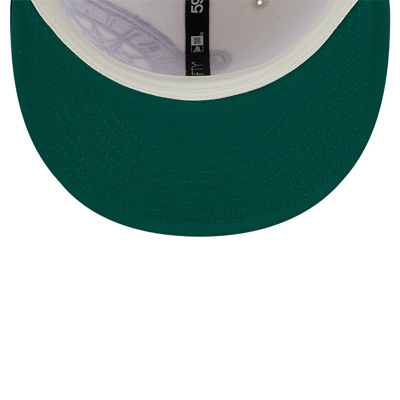 Casquette ajustée New Era crème/bleu marine Seattle Mariners Lonestar 59FIFTY pour hommes