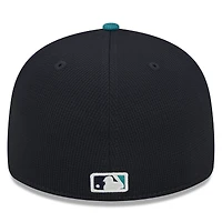 Men's New Era  Cream Seattle Mariners 2025 Batting Practice Low Profile 59FIFTY Fitted Hat