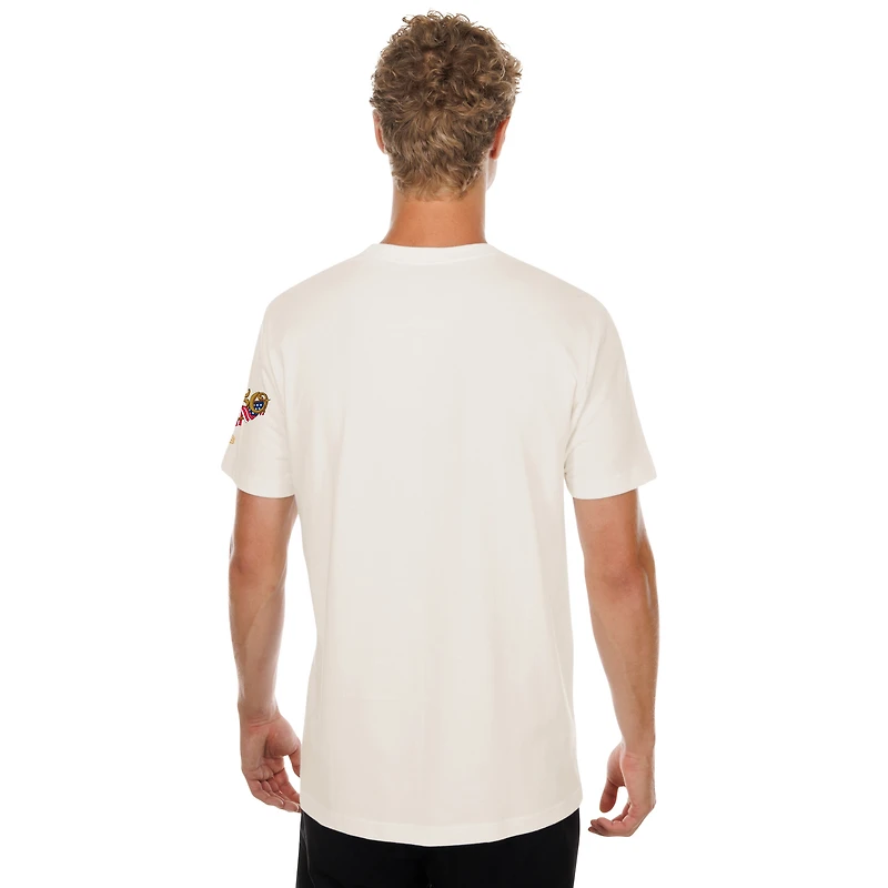 T-shirt New Era crème pour homme, Seattle Mariners, 250e anniversaire du 4 juillet