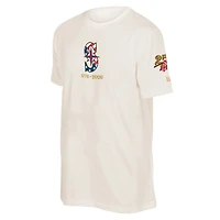T-shirt New Era crème pour homme, Seattle Mariners, 250e anniversaire du 4 juillet