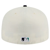 Casquette ajustée Chrome 59FIFTY pour homme des Seattle Mariners de New Era couleur crème