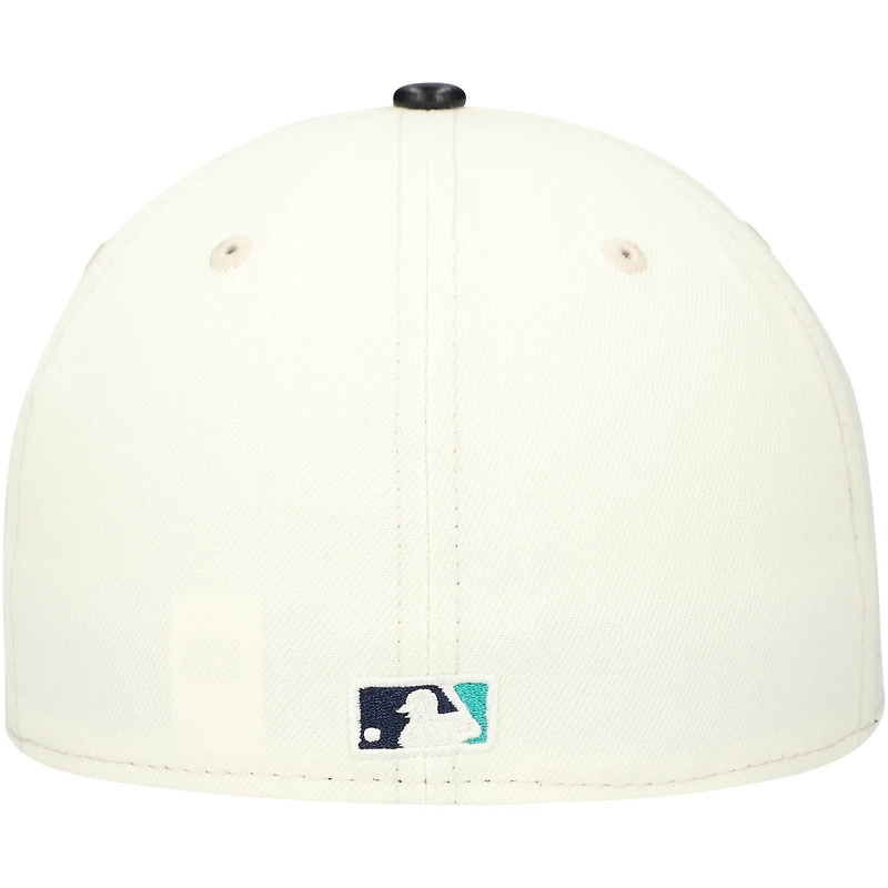 Casquette ajustée 59FIFTY avec visière en cuir Game Night des Seattle Mariners New Era pour hommes