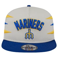 Casquette Snapback Iron Golfer des Seattle Mariners de New Era pour homme, couleur crème